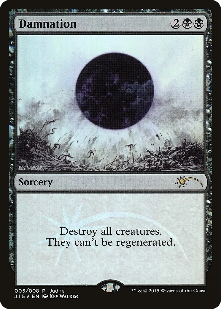 Damnation — Judge Gift Cards 2015 — Magic: The Gathering