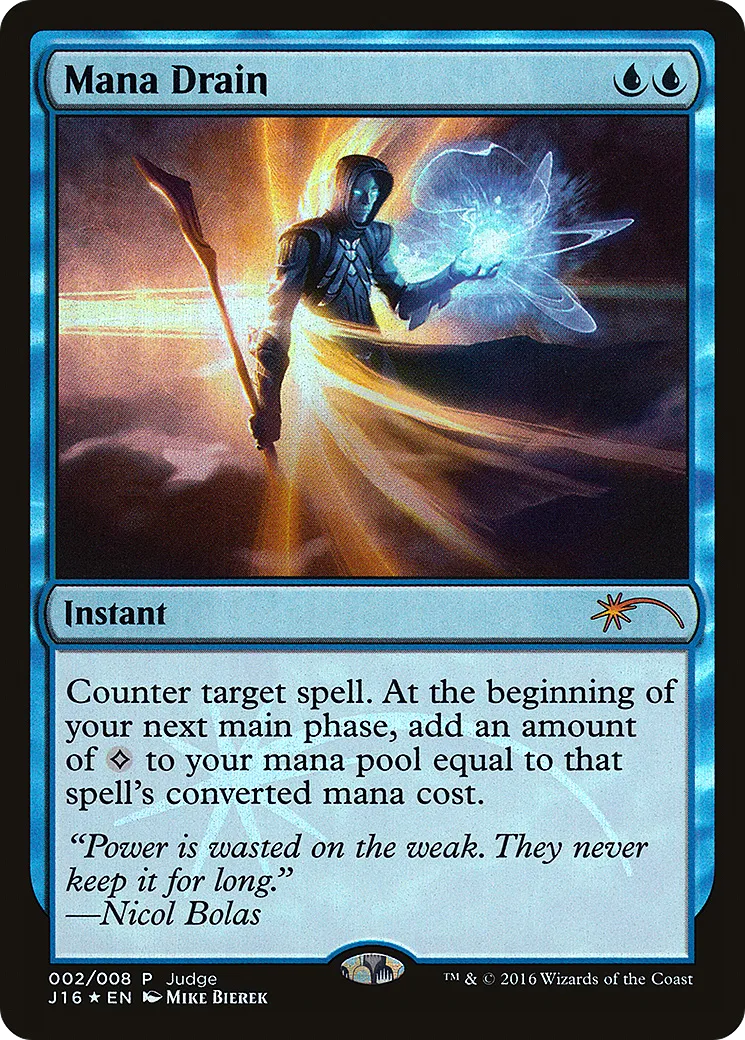 Mana Drain — Judge Gift Cards 2016 — Magic: The Gathering