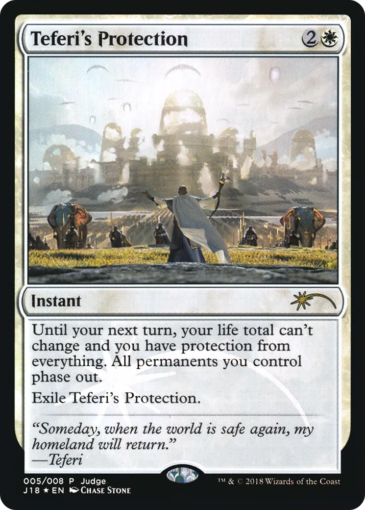 Protection de Téfeiri — Judge Gift Cards 2018 — Magic: The Gathering