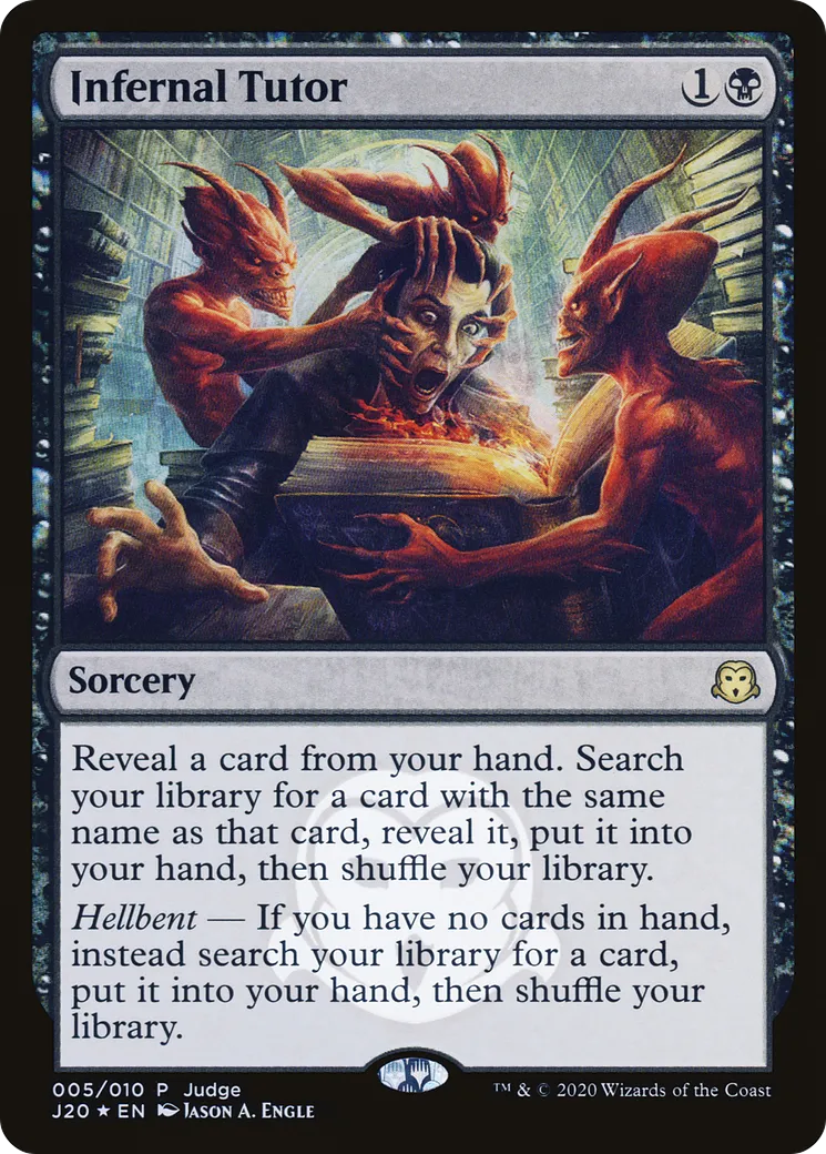 Précepteur infernal — Judge Gift Cards 2020 — Magic: The Gathering
