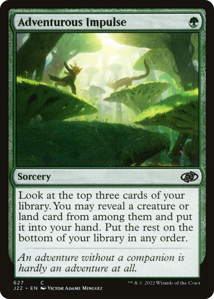Adventurous Impulse — Jumpstart 2022 — Magic: The Gathering