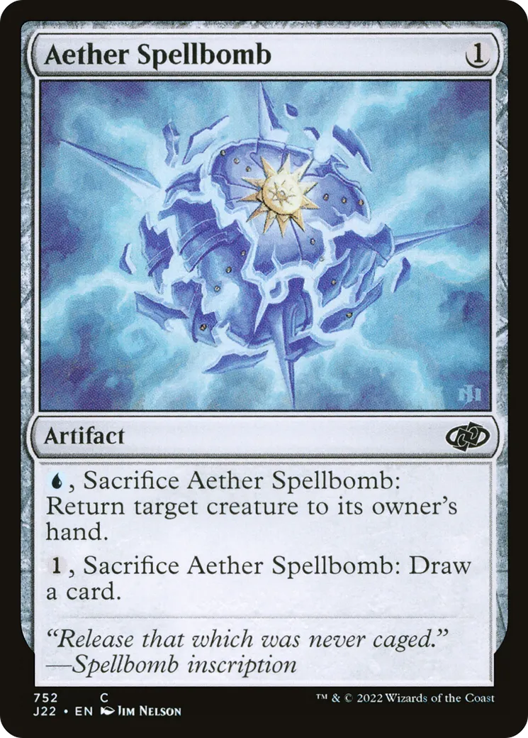 Bombe à sortilèges d'Aether — Jumpstart 2022 — Magic: The Gathering