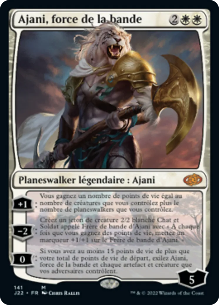 Ajani, force de la bande — Jumpstart 2022 — Magic: The Gathering