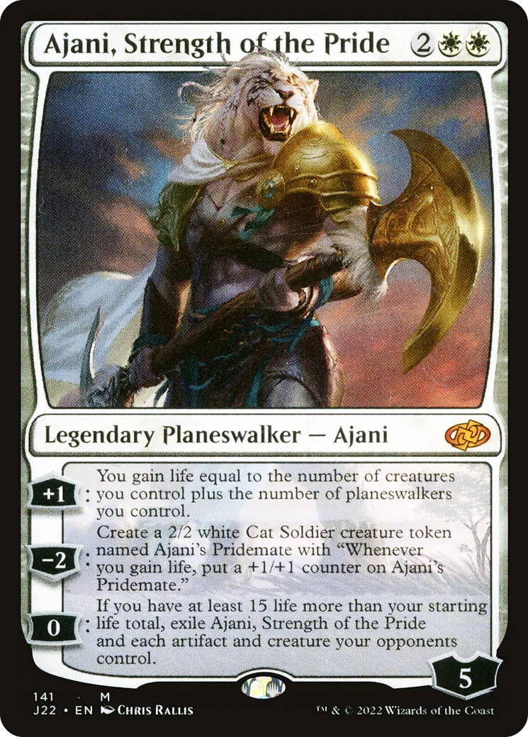 Ajani, Strength of the Pride — Jumpstart 2022 — Magic: The Gathering