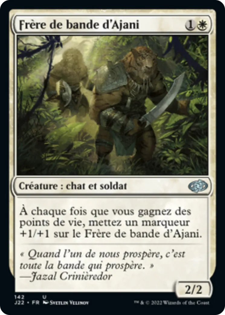 Frère de bande d'Ajani — Jumpstart 2022 — Magic: The Gathering