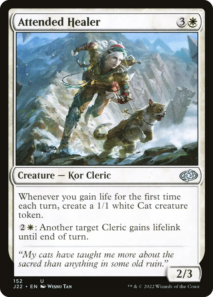 Attended Healer — Jumpstart 2022 — Magic: The Gathering