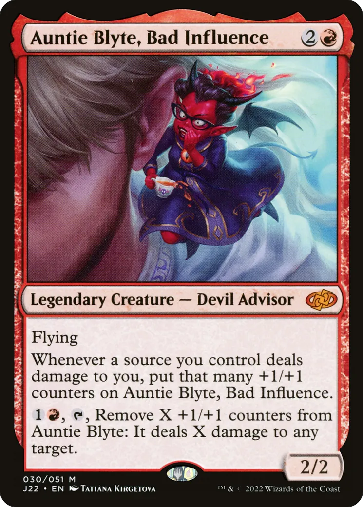 Auntie Blyte, Bad Influence — Jumpstart 2022 — Magic: The Gathering