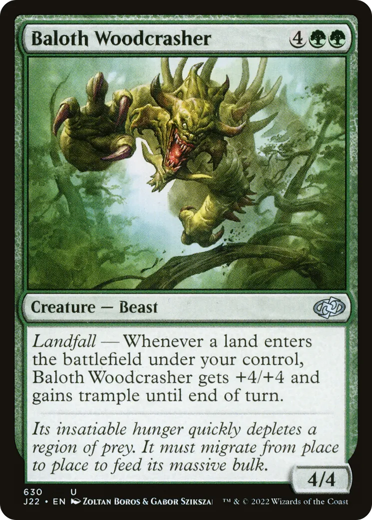 Baloth Woodcrasher — Jumpstart 2022 — Magic: The Gathering