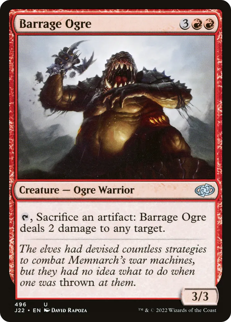 Barrage Ogre — Jumpstart 2022 — Magic: The Gathering