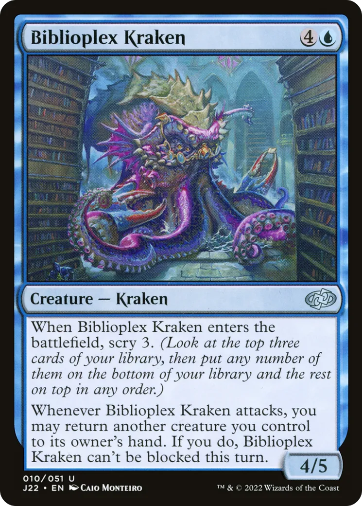 Biblioplex Kraken — Jumpstart 2022 — Magic: The Gathering