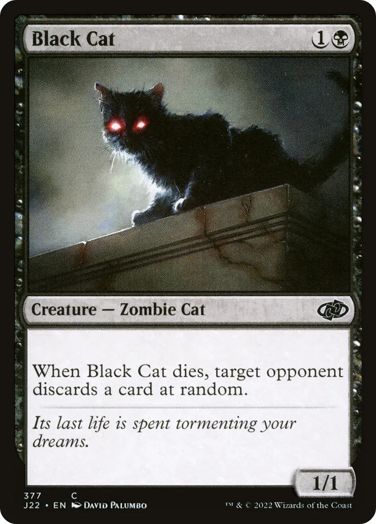 Black Cat — Jumpstart 2022 — Magic: The Gathering