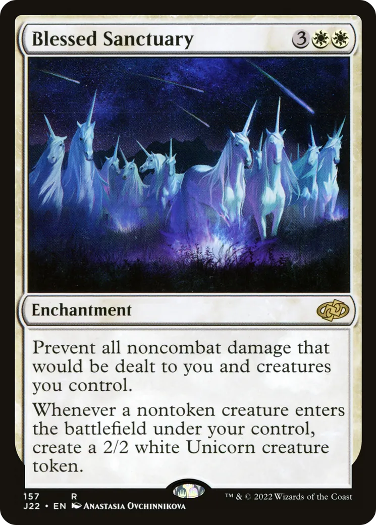 Blessed Sanctuary — Jumpstart 2022 — Magic: The Gathering