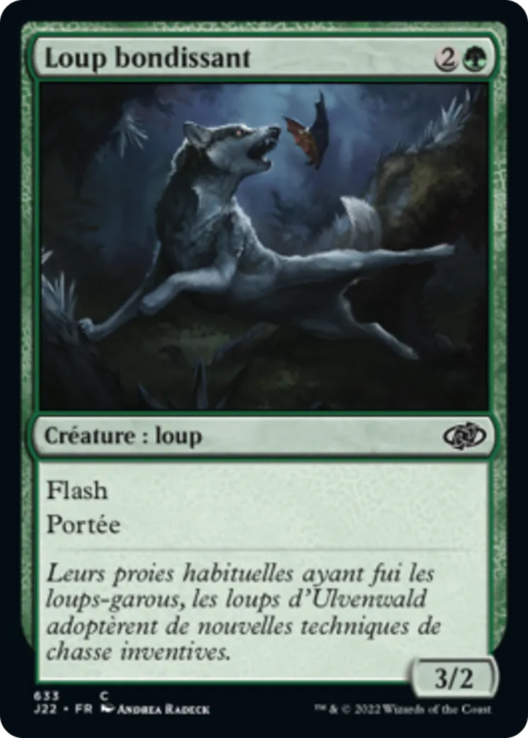 Loup bondissant — Jumpstart 2022 — Magic: The Gathering