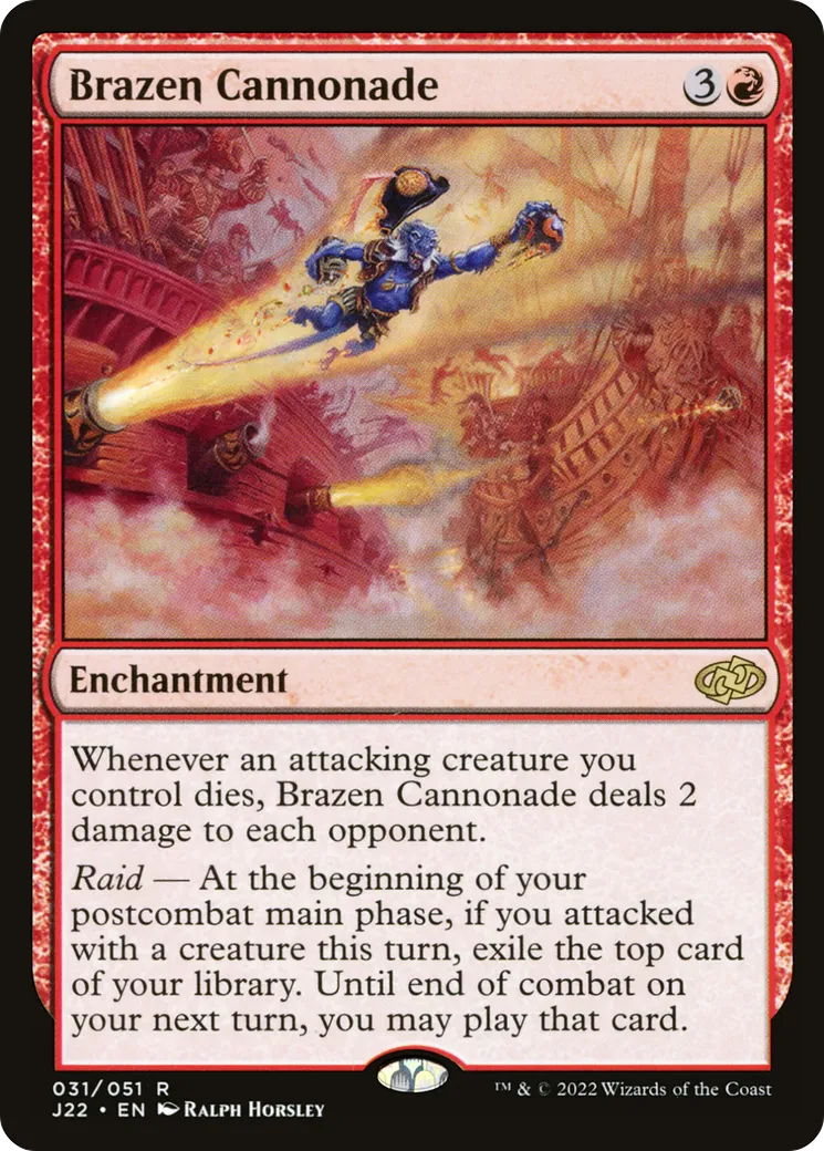 Brazen Cannonade — Jumpstart 2022 — Magic: The Gathering
