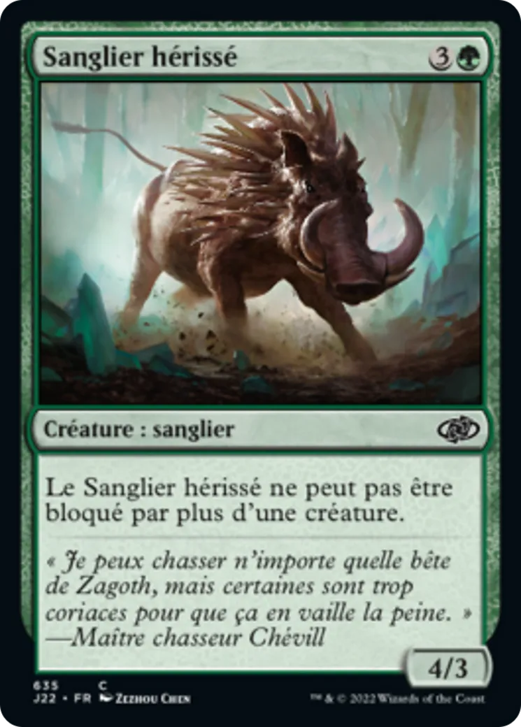Sanglier hérissé — Jumpstart 2022 — Magic: The Gathering