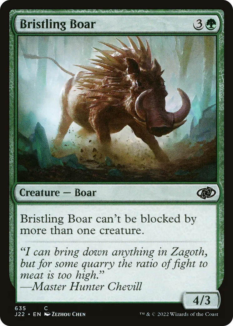 Bristling Boar — Jumpstart 2022 — Magic: The Gathering