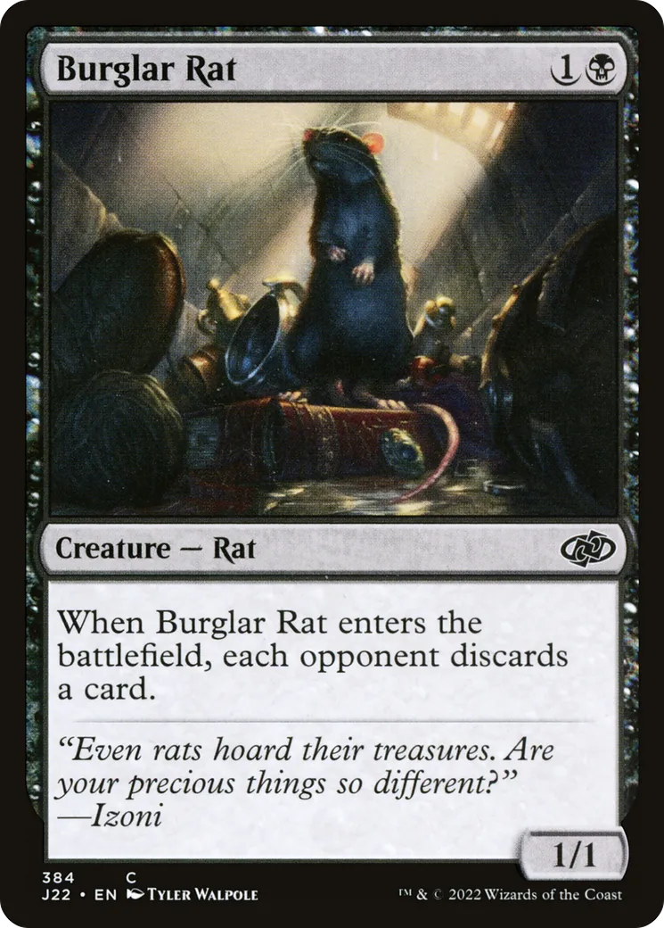Burglar Rat — Jumpstart 2022 — Magic: The Gathering