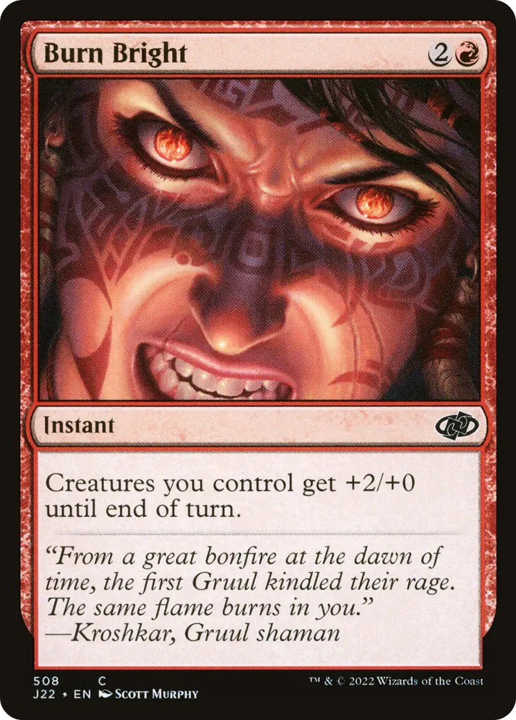 Burn Bright — Jumpstart 2022 — Magic: The Gathering