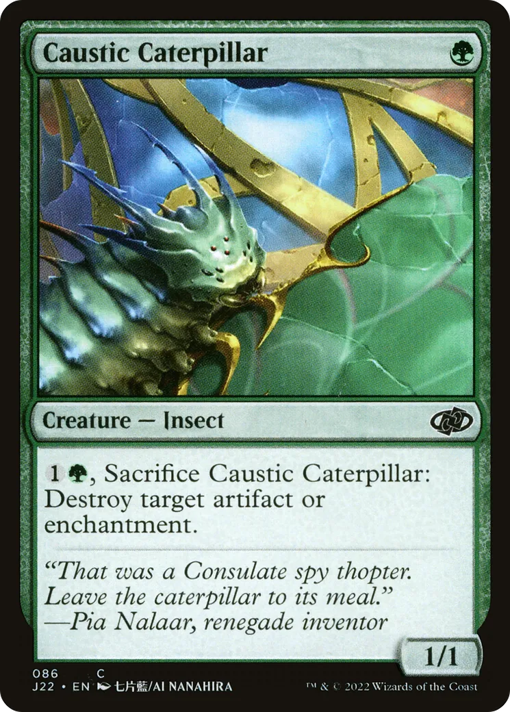Caustic Caterpillar — Jumpstart 2022 — Magic: The Gathering
