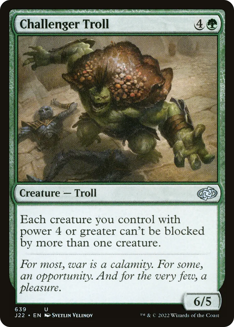 Challenger Troll — Jumpstart 2022 — Magic: The Gathering