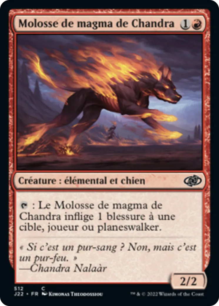 Molosse de magma de Chandra — Jumpstart 2022 — Magic: The Gathering