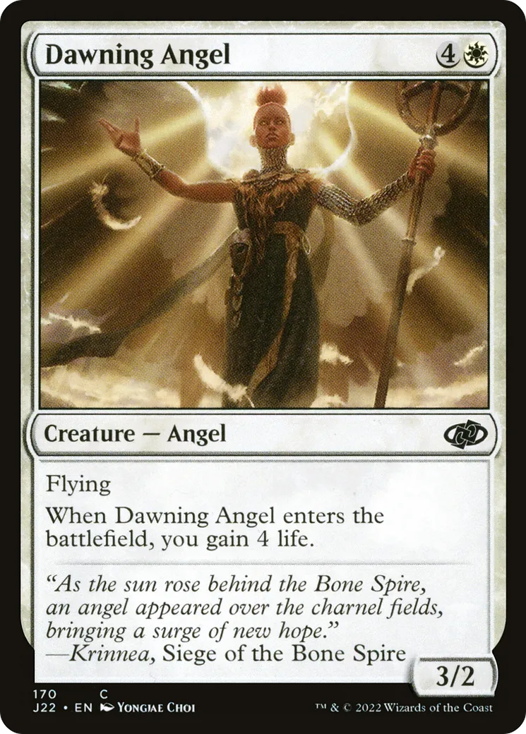 Dawning Angel — Jumpstart 2022 — Magic: The Gathering
