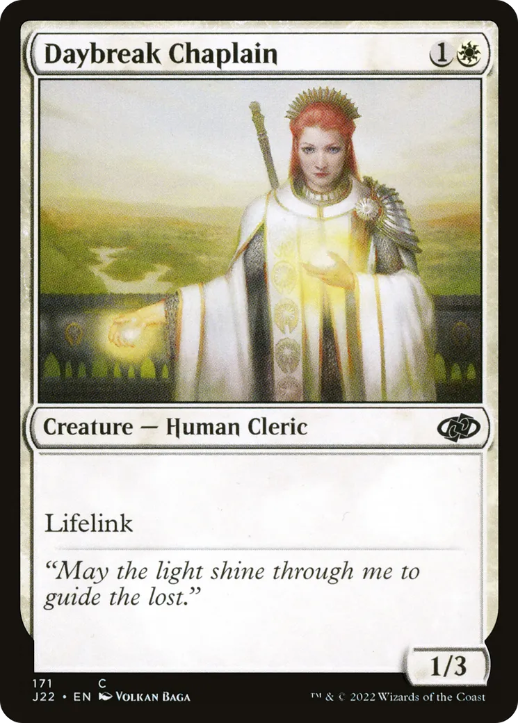 Daybreak Chaplain — Jumpstart 2022 — Magic: The Gathering