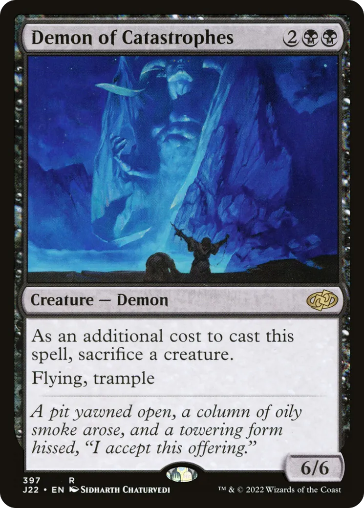 Demon of Catastrophes — Jumpstart 2022 — Magic: The Gathering