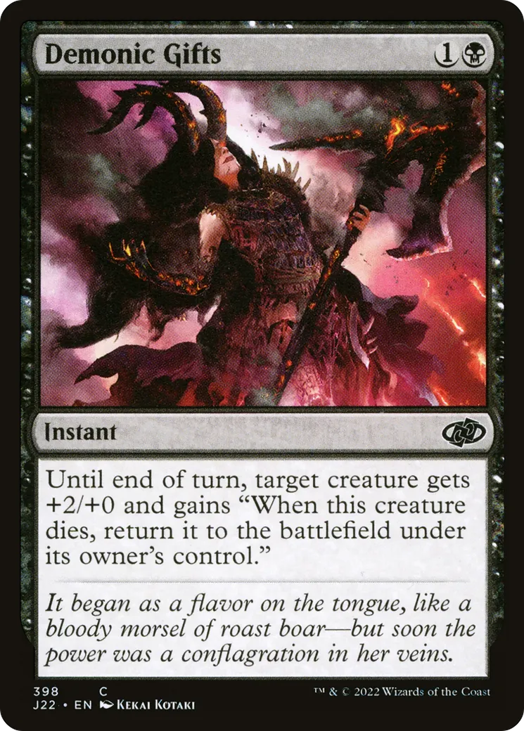Demonic Gifts — Jumpstart 2022 — Magic: The Gathering