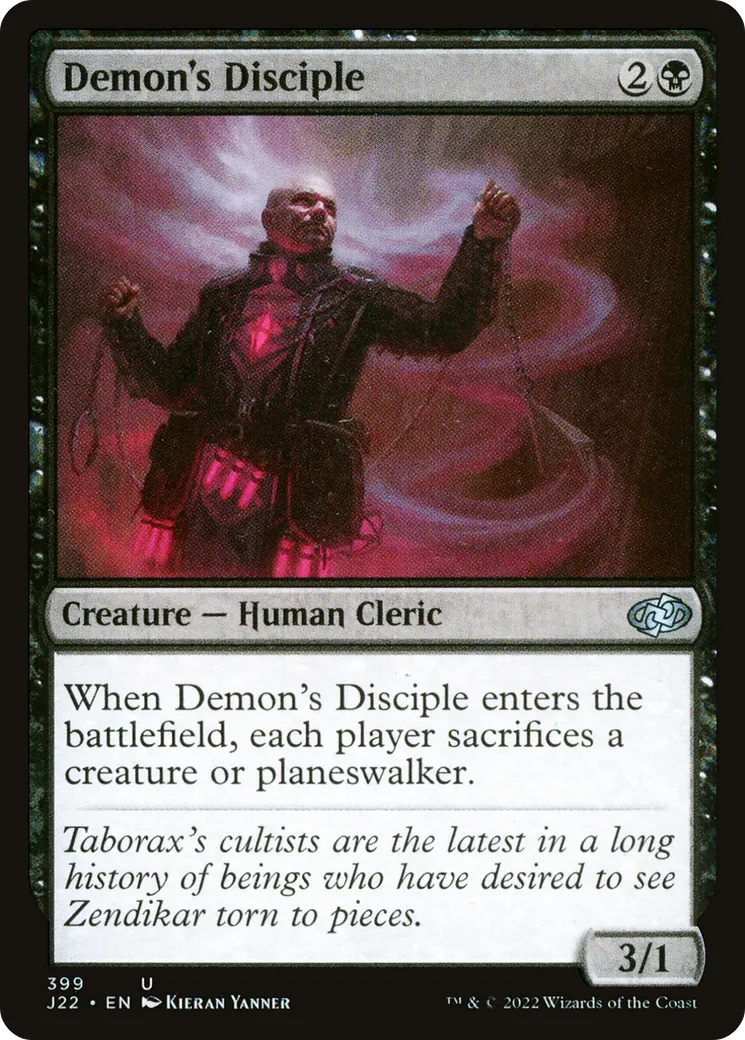 Demon's Disciple — Jumpstart 2022 — Magic: The Gathering