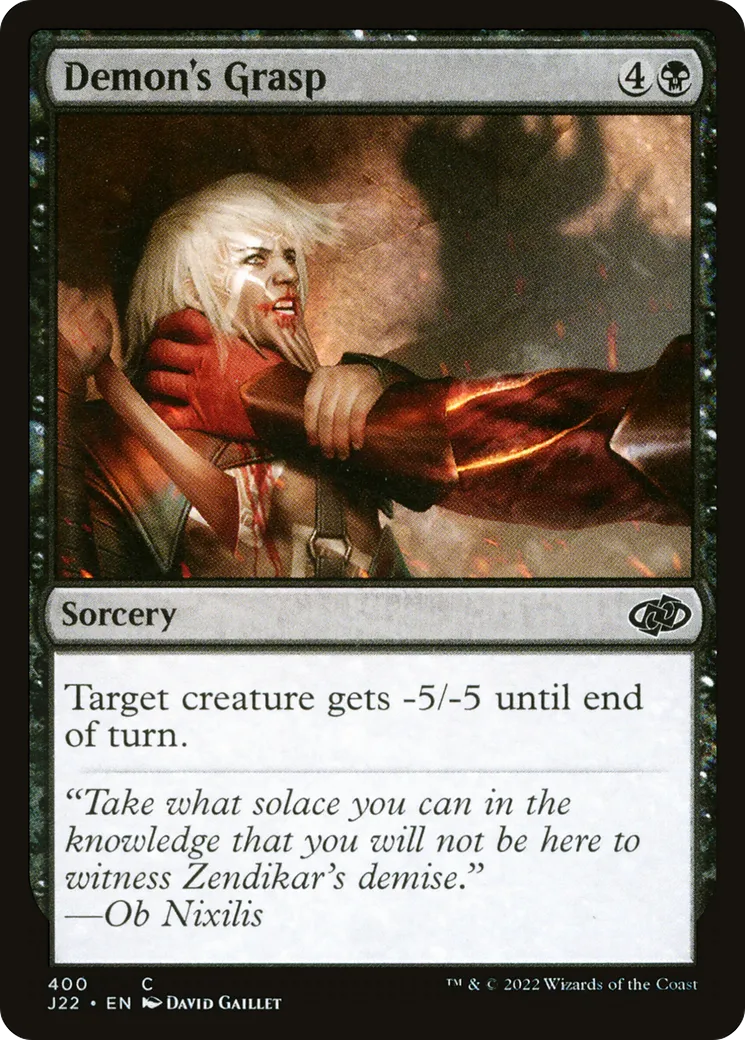 Demon's Grasp — Jumpstart 2022 — Magic: The Gathering