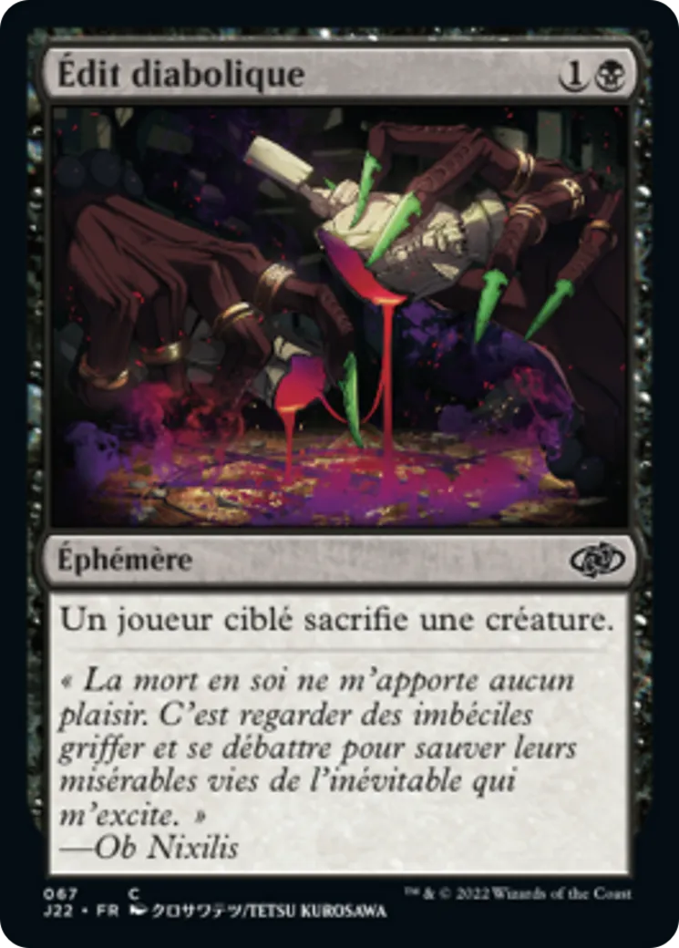 Édit diabolique — Jumpstart 2022 — Magic: The Gathering