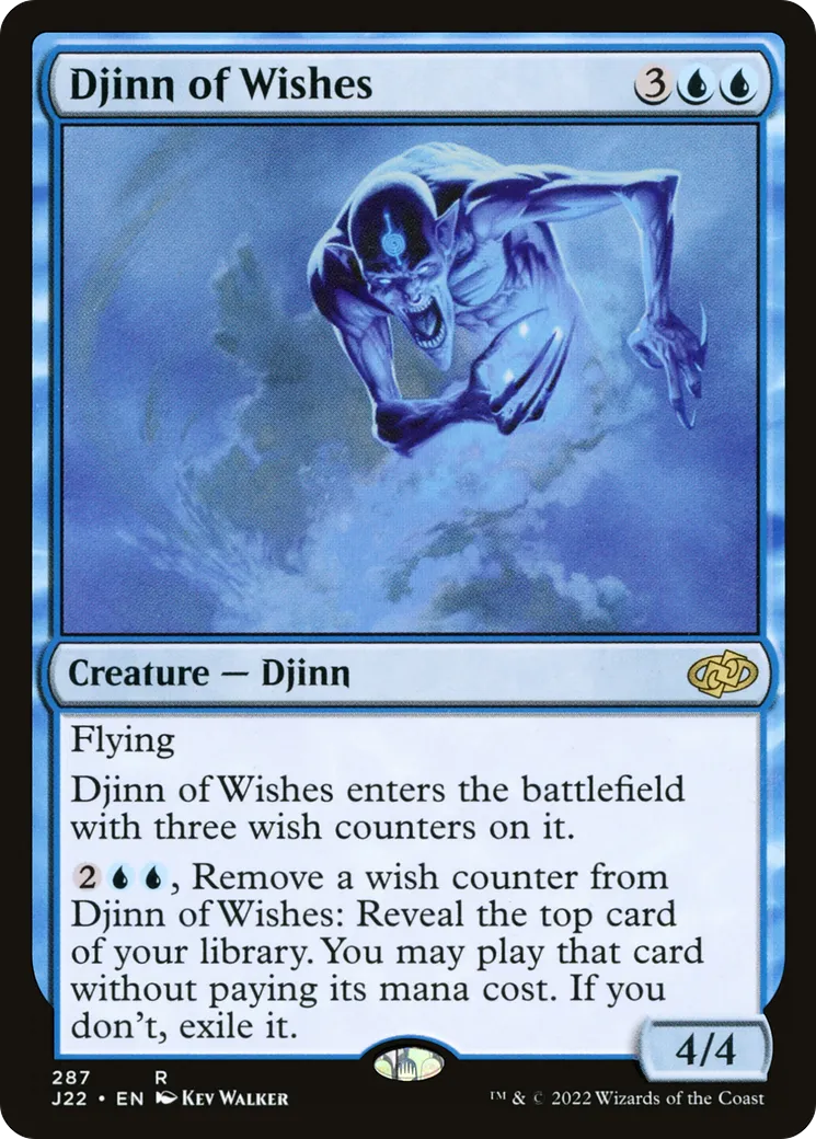 Djinn of Wishes — Jumpstart 2022 — Magic: The Gathering