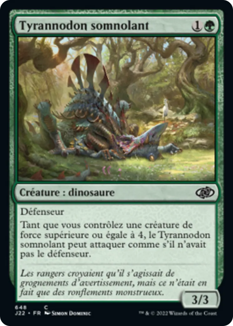 Tyrannodon somnolant — Jumpstart 2022 — Magic: The Gathering