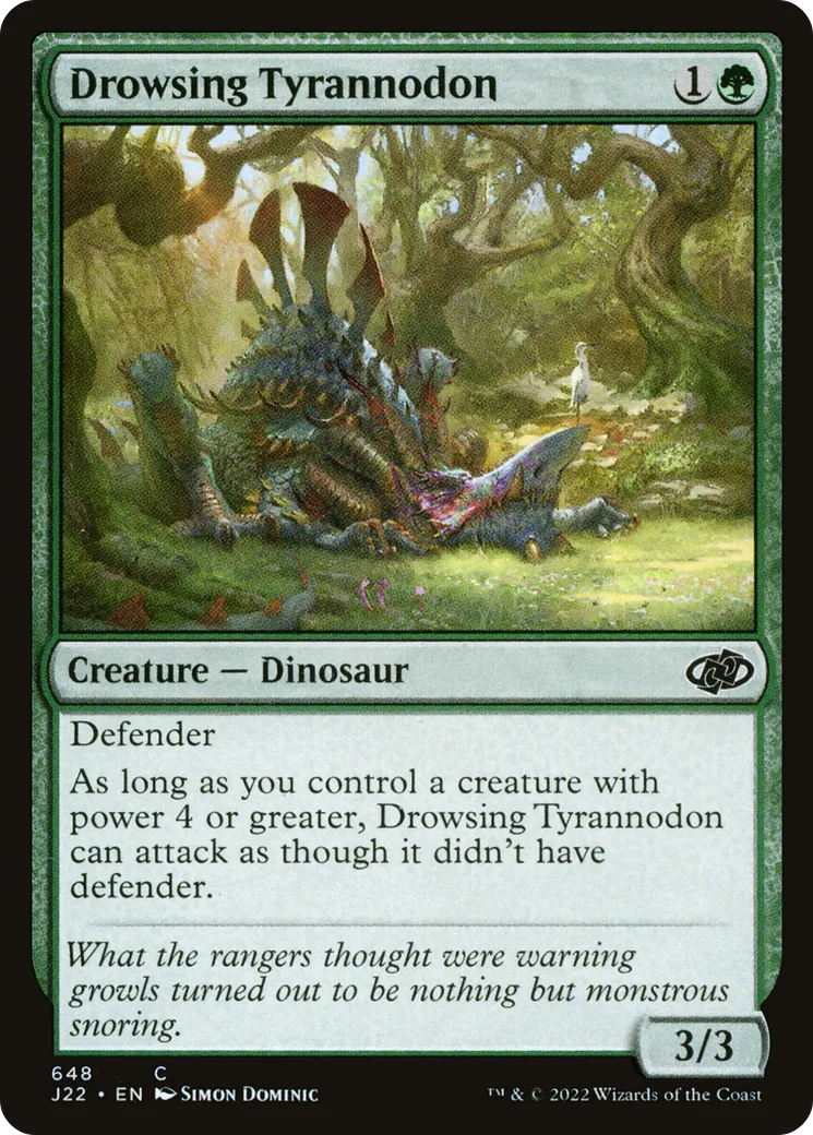 Drowsing Tyrannodon — Jumpstart 2022 — Magic: The Gathering