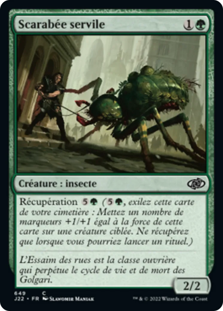Scarabée servile — Jumpstart 2022 — Magic: The Gathering