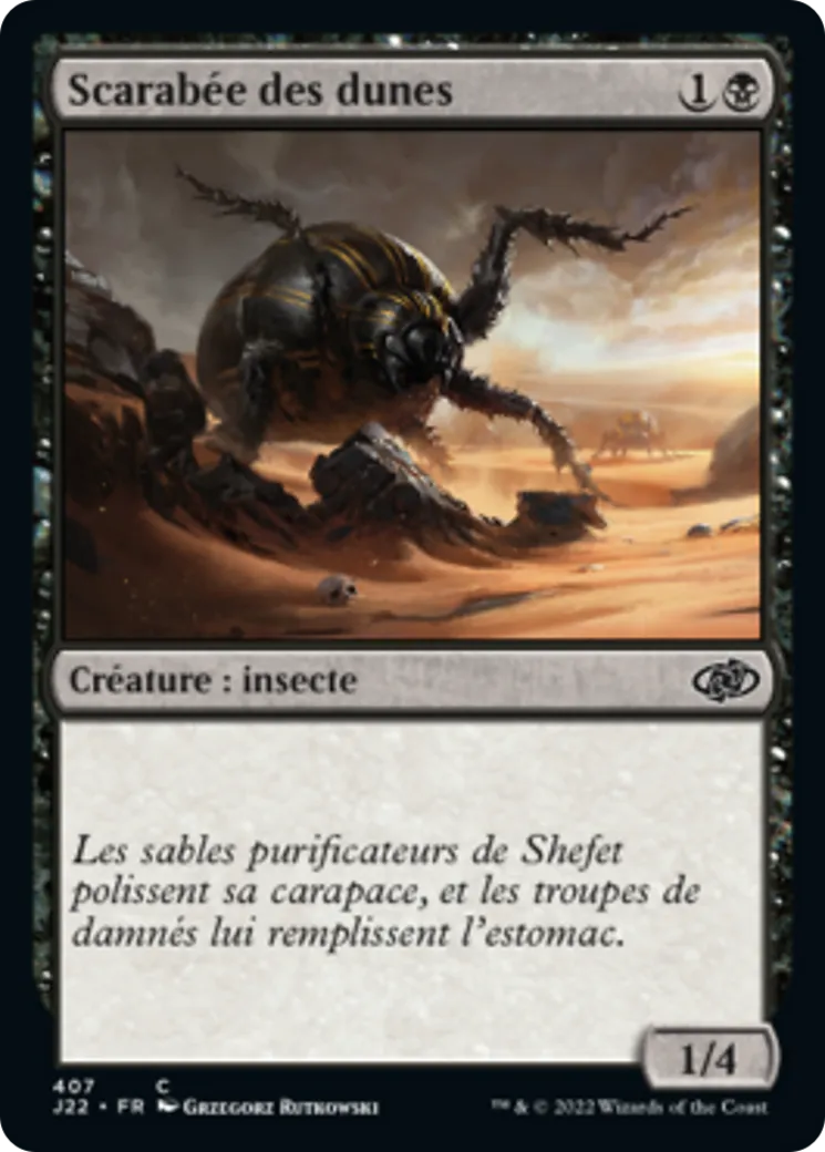 Scarabée des dunes — Jumpstart 2022 — Magic: The Gathering