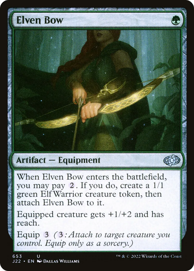 Elven Bow — Jumpstart 2022 — Magic: The Gathering