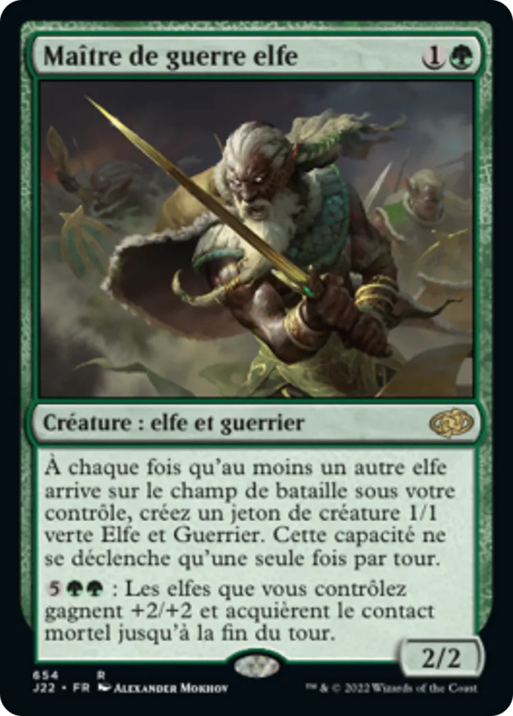 Maître de guerre elfe — Jumpstart 2022 — Magic: The Gathering