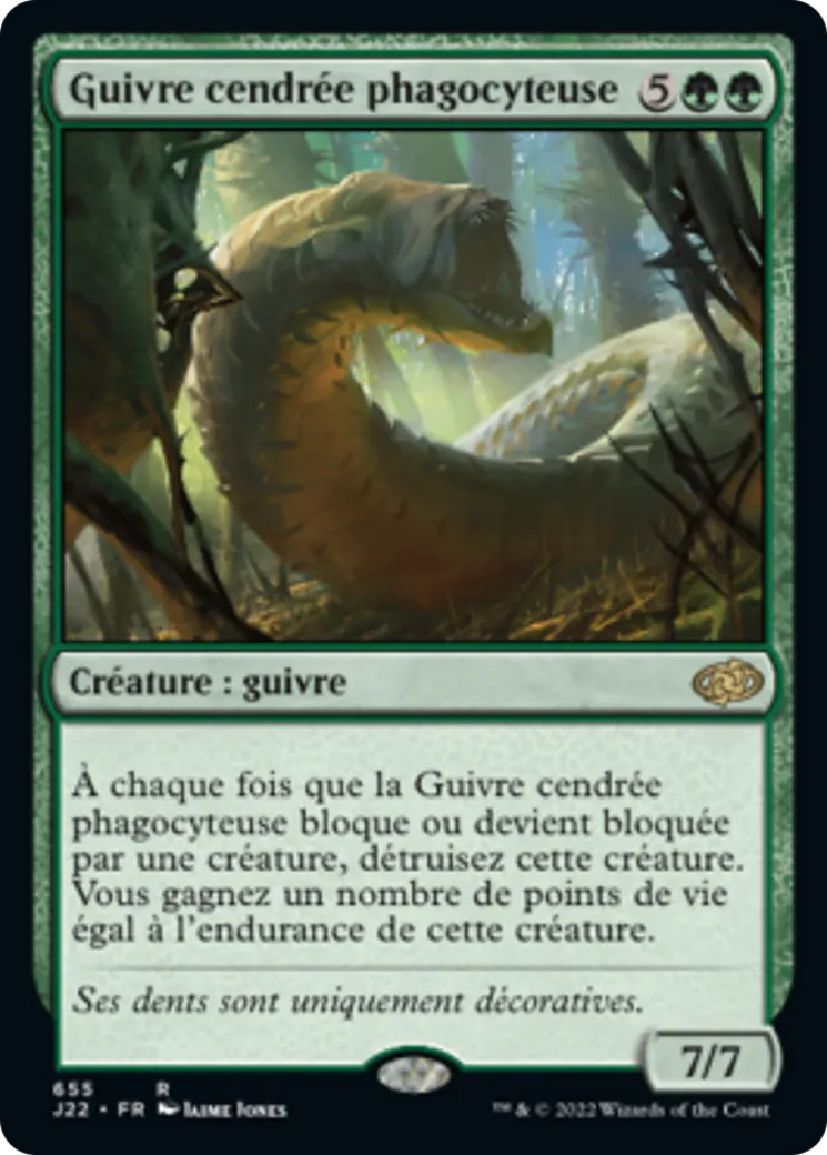 Guivre cendrée phagocyteuse — Jumpstart 2022 — Magic: The Gathering