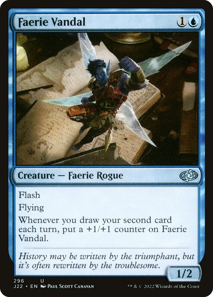 Faerie Vandal — Jumpstart 2022 — Magic: The Gathering
