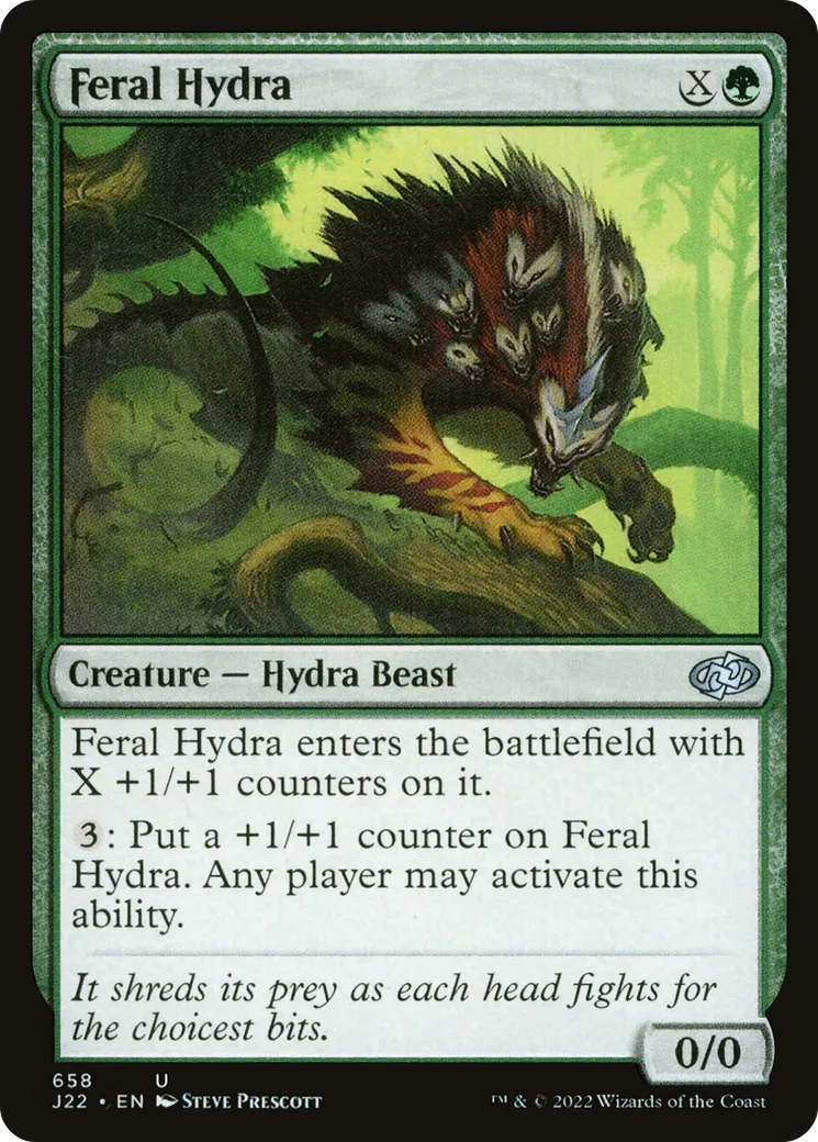 Feral Hydra — Jumpstart 2022 — Magic: The Gathering