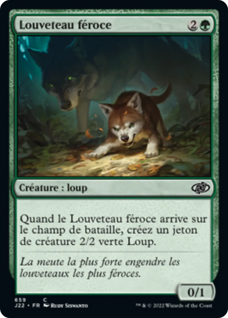 Louveteau féroce — Jumpstart 2022 — Magic: The Gathering