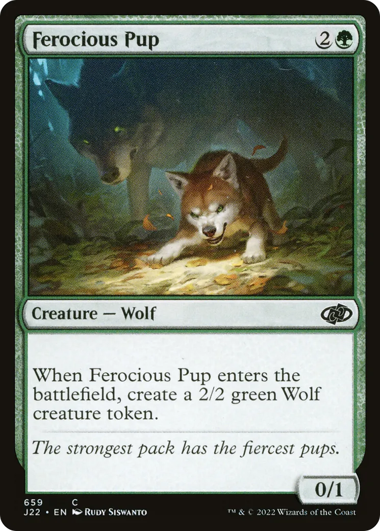 Ferocious Pup — Jumpstart 2022 — Magic: The Gathering