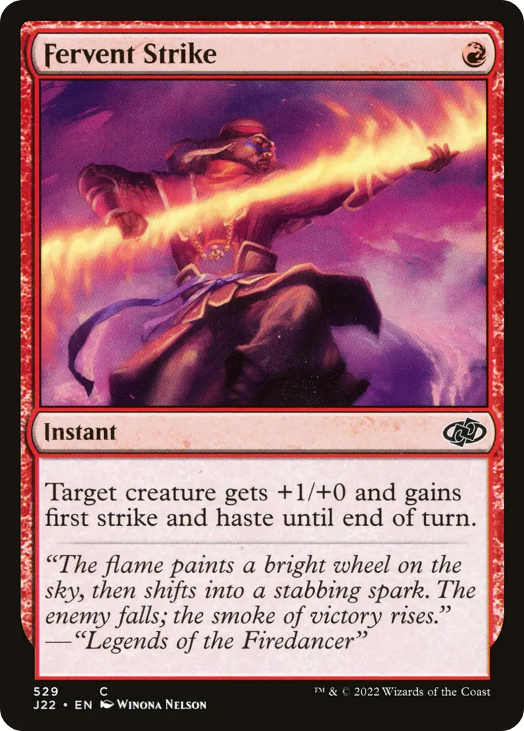 Fervent Strike — Jumpstart 2022 — Magic: The Gathering