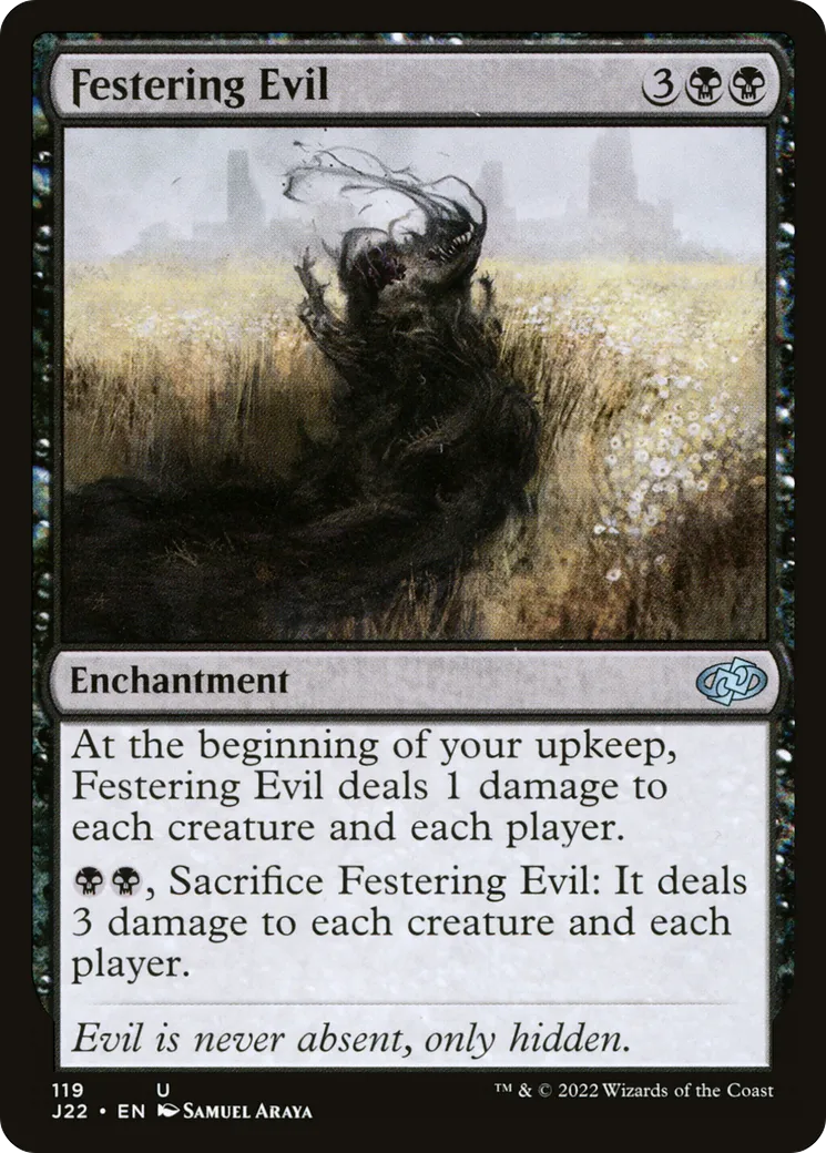 Festering Evil — Jumpstart 2022 — Magic: The Gathering