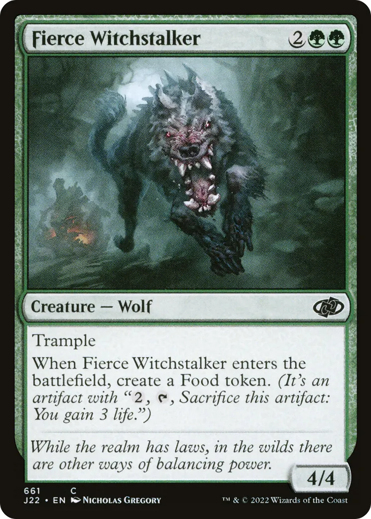 Fierce Witchstalker — Jumpstart 2022 — Magic: The Gathering