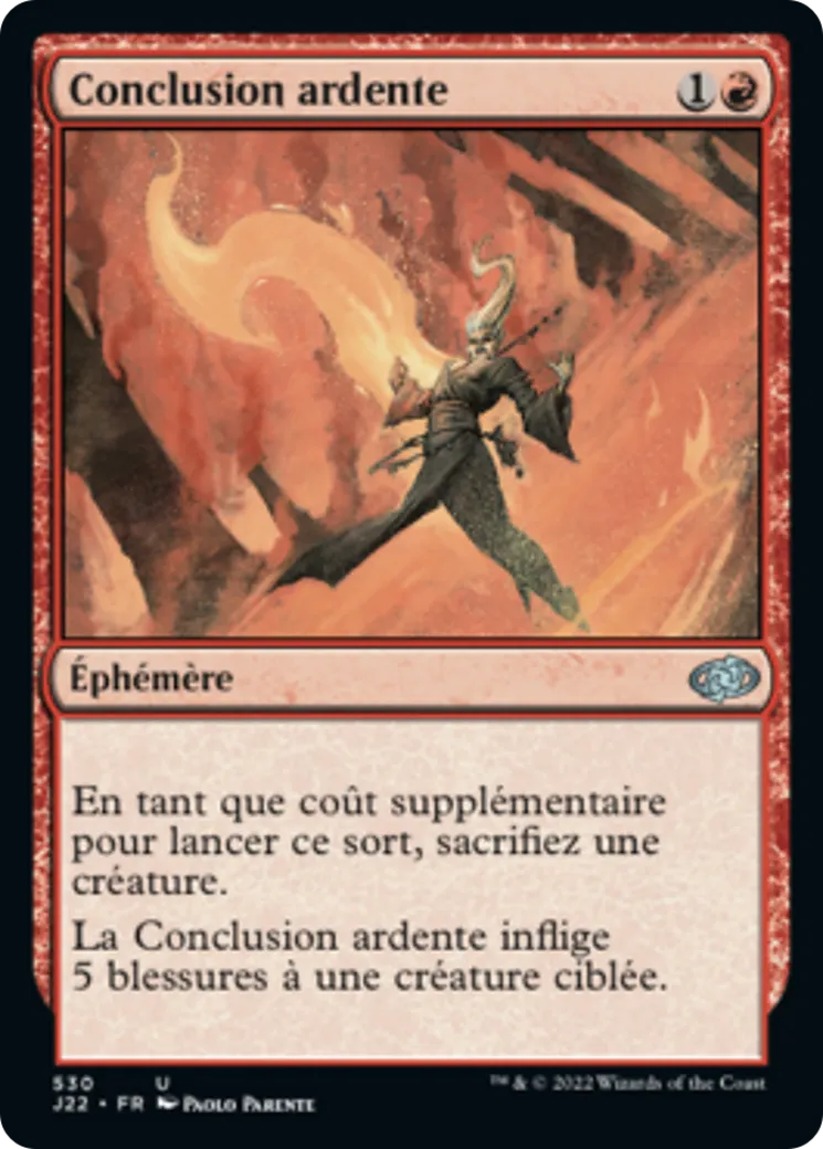 Conclusion ardente — Jumpstart 2022 — Magic: The Gathering