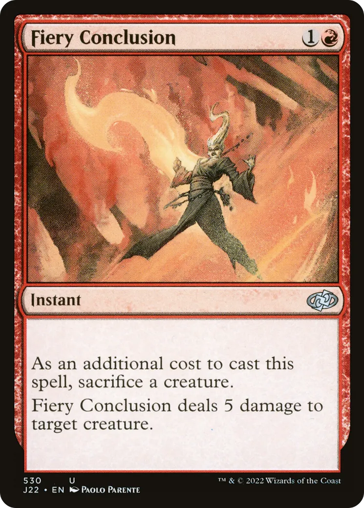Fiery Conclusion — Jumpstart 2022 — Magic: The Gathering