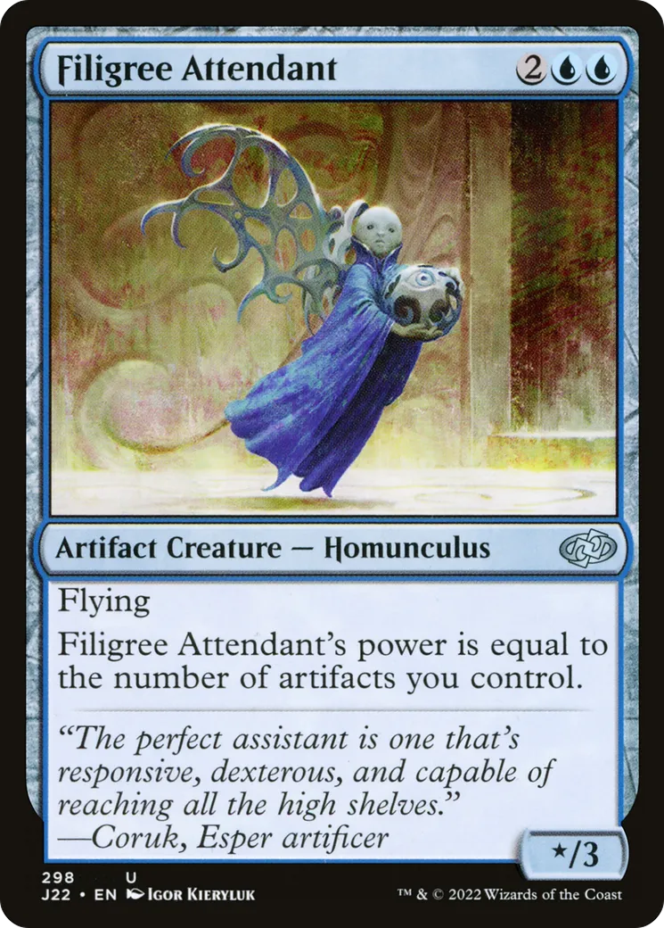 Filigree Attendant — Jumpstart 2022 — Magic: The Gathering